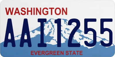 WA license plate AAI1255