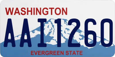 WA license plate AAI1260