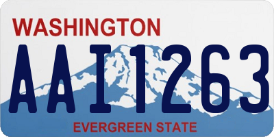 WA license plate AAI1263