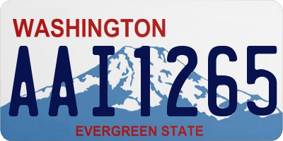 WA license plate AAI1265