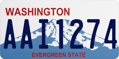 WA license plate AAI1274