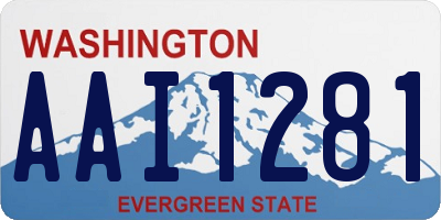 WA license plate AAI1281
