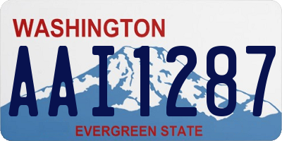 WA license plate AAI1287