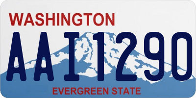 WA license plate AAI1290