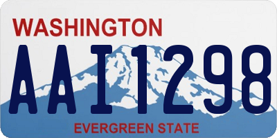 WA license plate AAI1298