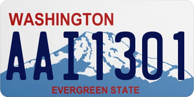 WA license plate AAI1301