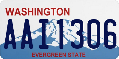 WA license plate AAI1306