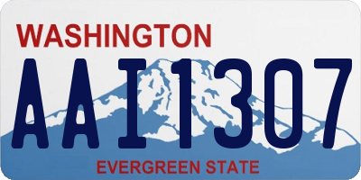 WA license plate AAI1307