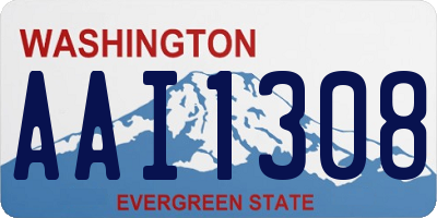 WA license plate AAI1308