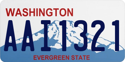 WA license plate AAI1321