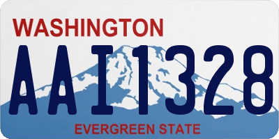 WA license plate AAI1328