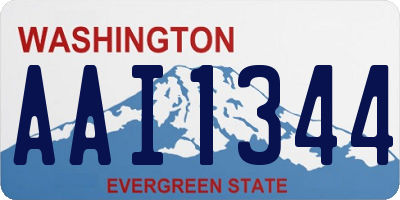 WA license plate AAI1344