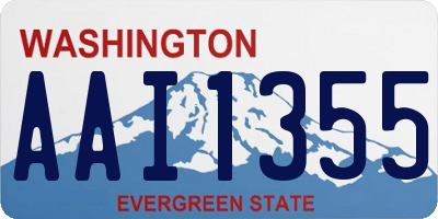 WA license plate AAI1355
