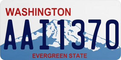 WA license plate AAI1370