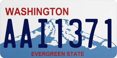 WA license plate AAI1371