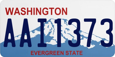 WA license plate AAI1373