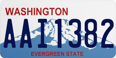 WA license plate AAI1382
