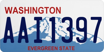 WA license plate AAI1397