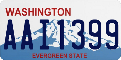 WA license plate AAI1399