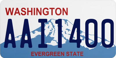 WA license plate AAI1400