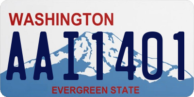 WA license plate AAI1401