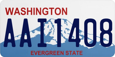WA license plate AAI1408