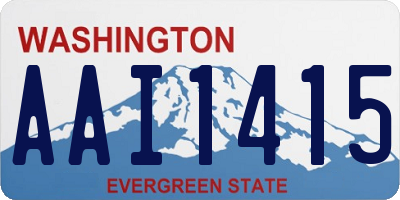WA license plate AAI1415