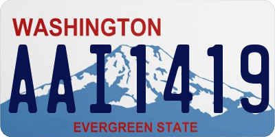 WA license plate AAI1419