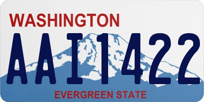 WA license plate AAI1422