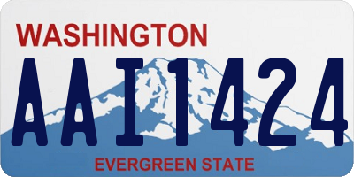 WA license plate AAI1424