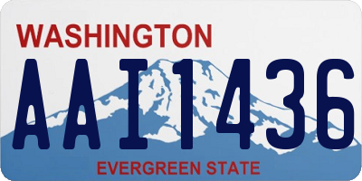 WA license plate AAI1436