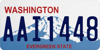 WA license plate AAI1448