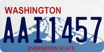 WA license plate AAI1457