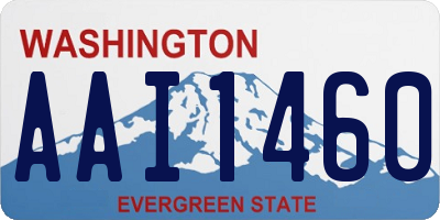 WA license plate AAI1460