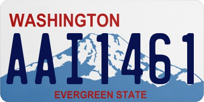 WA license plate AAI1461