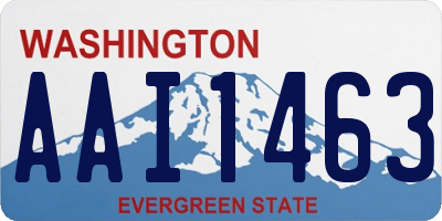 WA license plate AAI1463