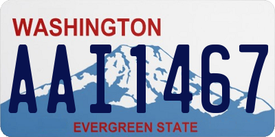 WA license plate AAI1467