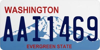 WA license plate AAI1469