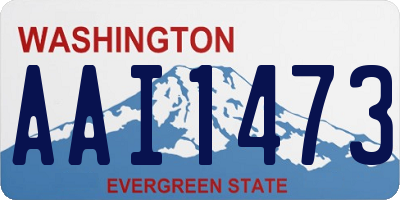 WA license plate AAI1473