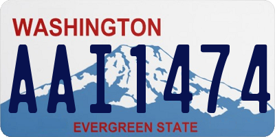 WA license plate AAI1474