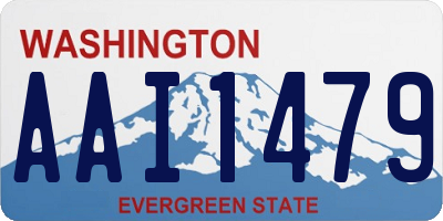 WA license plate AAI1479