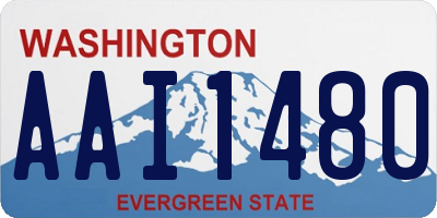 WA license plate AAI1480