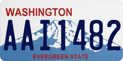 WA license plate AAI1482