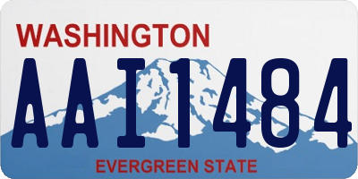WA license plate AAI1484