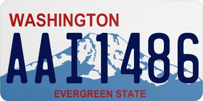 WA license plate AAI1486
