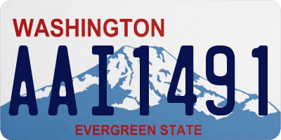 WA license plate AAI1491