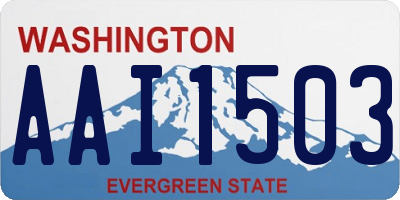 WA license plate AAI1503