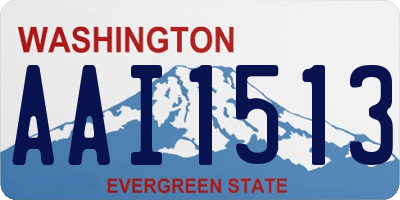 WA license plate AAI1513