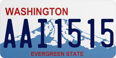 WA license plate AAI1515