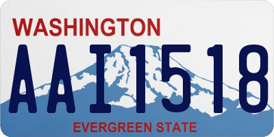 WA license plate AAI1518